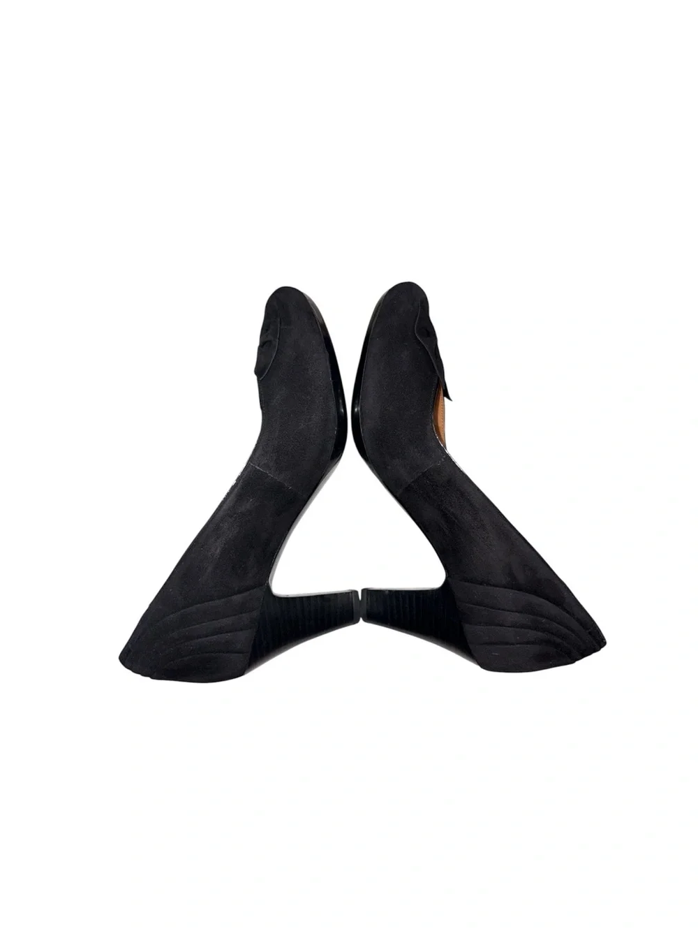 Clarks Artisan Society Ball Black Suede Leather Whimsygoth Pump Heels Size 8M - Picture 8 of 11